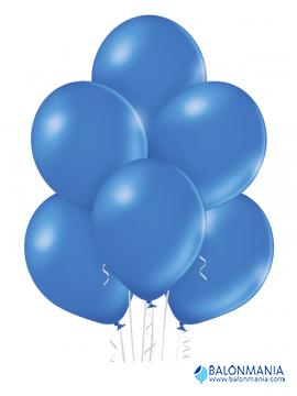 Plavi baloni metalik latex 30cm (50 kom)