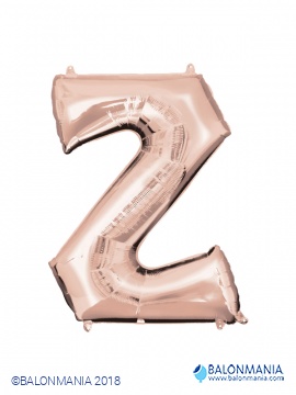 Balon Z rose gold črka