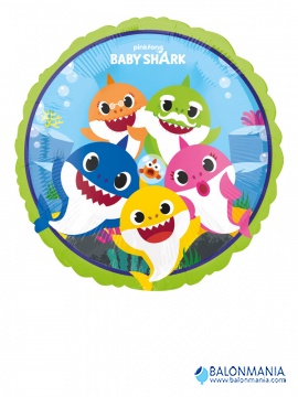 Balon Baby shark družina