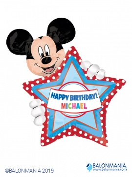 Happy Birthday Mickey balon + ime