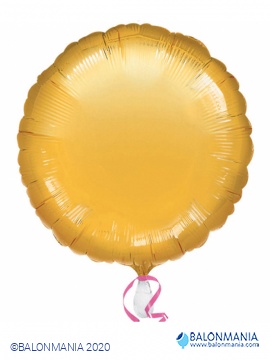 Balon Zlati krog metal