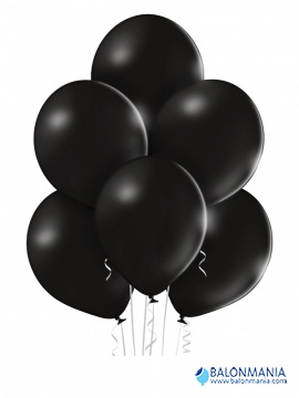 Balon črni pastel, lateks (50 kom)