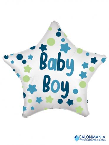 Baby Boy Star blue balon na helij