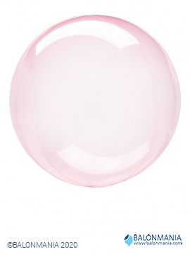 Balon prozorna roza krogla