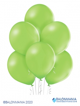 Balon zelena limeta pastel, lateks (50 kom)
