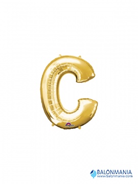 Balon C zlat črka mini
