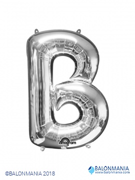 Balon B srebrni črka